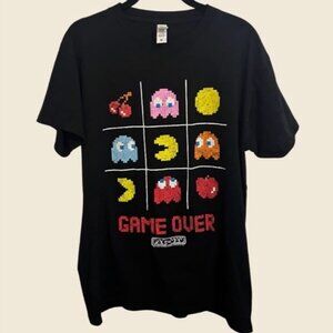 BRISCO BRANDS Pac-Man Game Over Graphic T-Shirt Size M